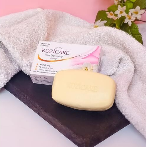 Kozicare Kojic Acid Soap & Glutathione Soap | Bathing Soaps | Bath Soap For Men & Women | Soaps For Bath | Tfm Grade 1 Soap | Moisturize Skin | Fades Dark Spots | Gentle Exfoliation - Pack Of 9