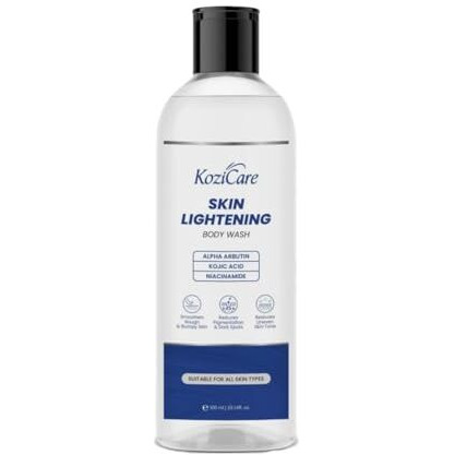 Kozicare Soap Skin Lightening Body Wash Gel | Alpha Arbutin, Niacinamide & Kojic Acid Body Wash | Helps Reduces Pigmentation, Dark Spots & Uneven Skin Tone | Body Wash For Men & Women - 300 Ml