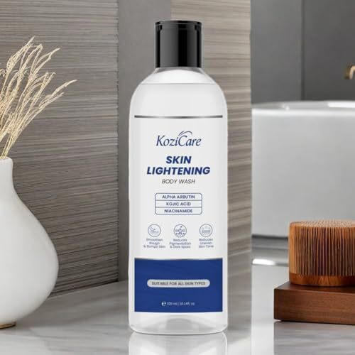 Kozicare Soap Skin Lightening Body Wash Gel | Alpha Arbutin, Niacinamide & Kojic Acid Body Wash | Helps Reduces Pigmentation, Dark Spots & Uneven Skin Tone | Body Wash For Men & Women - 300 Ml