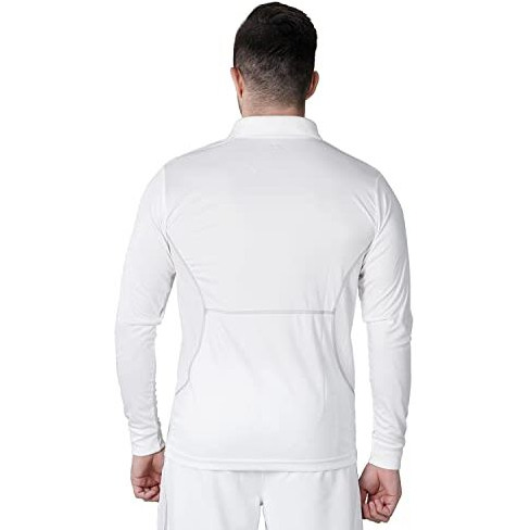 Nivia Full Sleeves Lords Cricket Jersey ( White , Medium )