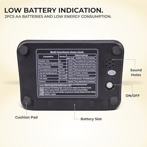 Nivia 329 Plastic Chess Clock (Black)