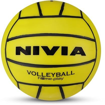 Nivia Homeplay Volleyball For Kids, Training Ball, 18 Panels, Synthetic Leather Rotomolded With Smooth Surface Matt, No Bladder, As Per Basic Standard, Made For Beginners, To Play On Indoor Surfaces