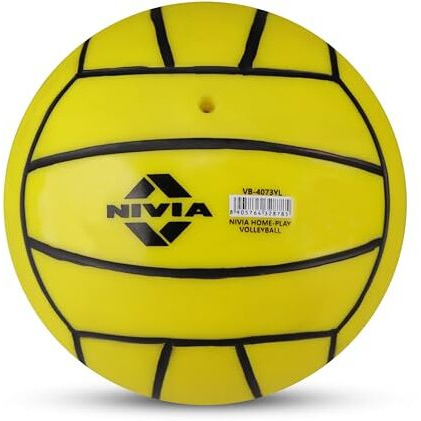 Nivia Homeplay Volleyball For Kids, Training Ball, 18 Panels, Synthetic Leather Rotomolded With Smooth Surface Matt, No Bladder, As Per Basic Standard, Made For Beginners, To Play On Indoor Surfaces