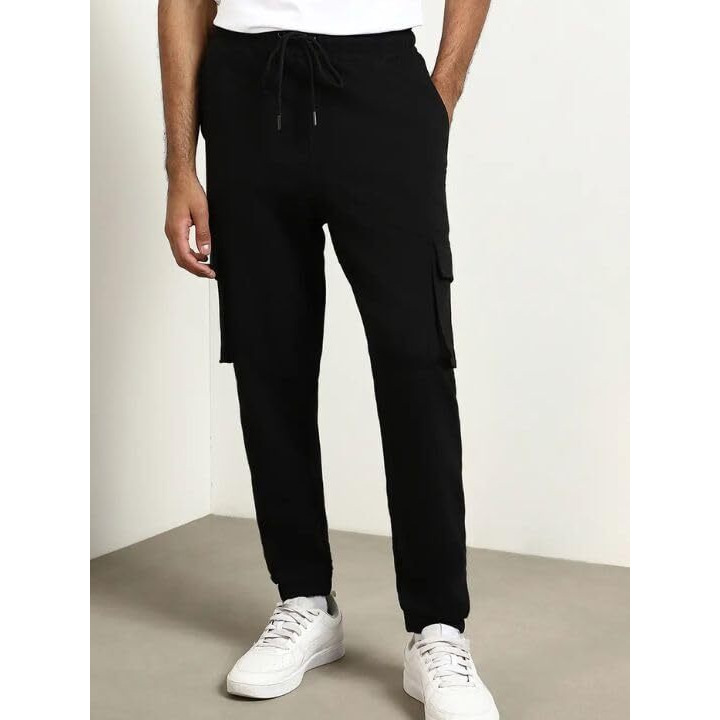Nobero Men's Regular Sweatpants (1M-Bwjg-R0150-Et_Black