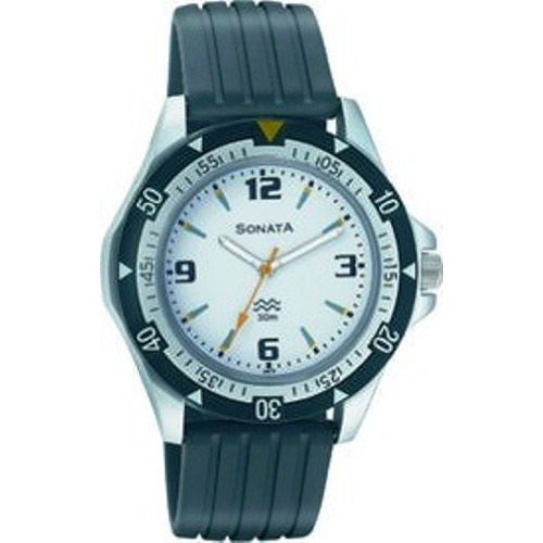 Sf Quartz Analog White Dial Watch For Men-Ns7930Pp01