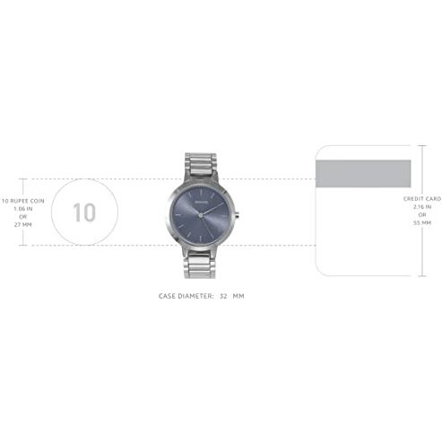 Sonata Play Blue Dial Women Watch With Stainless Steel Strap-Ns8141Sm07