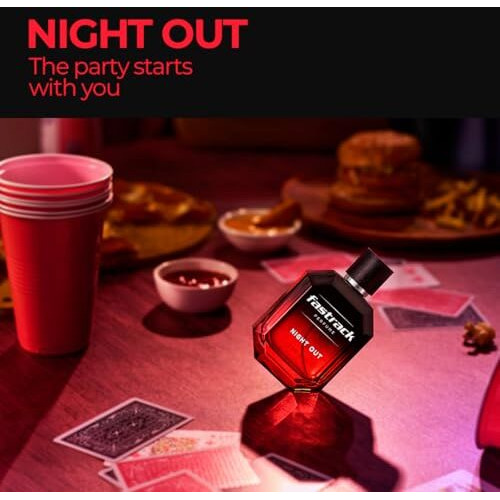 Fastrack Perfume Night Out |Perfume For Men| 100 Ml Edp |Long Lasting Smell |Woody Oud Perfume For Men | Crafted By European Experts|Best Gift For Men