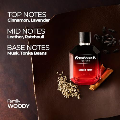 Fastrack Perfume Night Out |Perfume For Men| 100 Ml Edp |Long Lasting Smell |Woody Oud Perfume For Men | Crafted By European Experts|Best Gift For Men