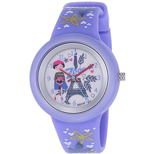 Zoop Analog Watch With White Dial & Purple Strap For Girls Kids, From House Of Titan