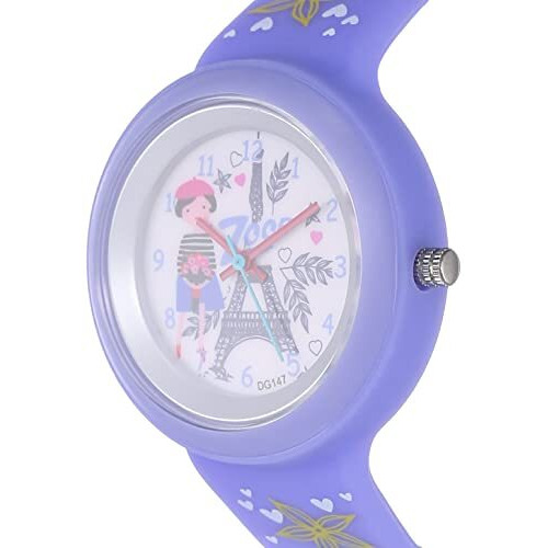 Zoop Analog Watch With White Dial & Purple Strap For Girls Kids, From House Of Titan