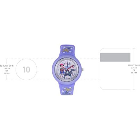 Zoop Analog Watch With White Dial & Purple Strap For Girls Kids, From House Of Titan