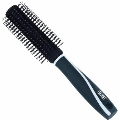 Gubb Vogue Range Round Hair Brush  Great For Efficient Blow Drying, Adding Curls, Waves & Volume | Premium Nylon Bristles To Gently Shape & Style Your Locks | Lightweight , Long Lasting Curles & Waves - Hair Brush For All Hair Types - For Women, Men, Wet And Dry Hair