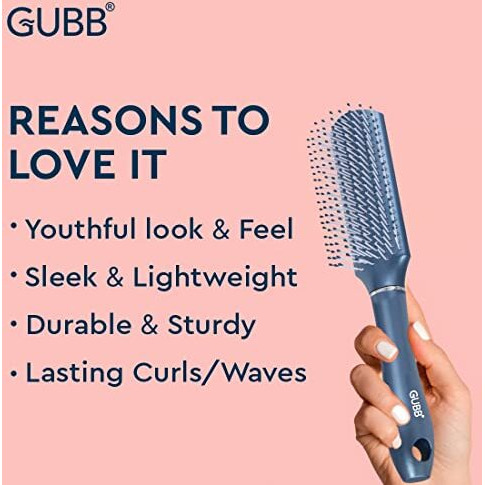 Gubb Usa Styling Hair Plastic Brush For Men And Women, Blue