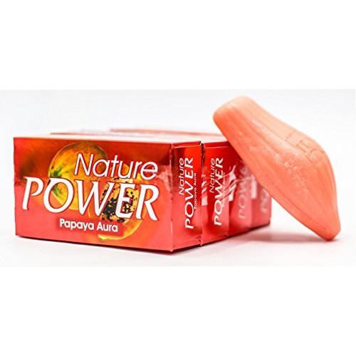 Power Soaps Nature Power Papaya Aura Soap (4 Pieces X 125 Gram)