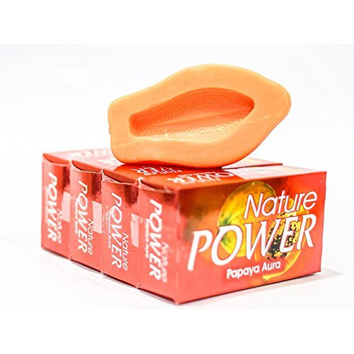 Power Soaps Nature Power Papaya Aura Soap (4 Pieces X 125 Gram)