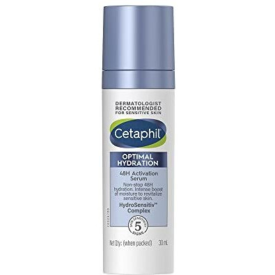 Cetaphil Optimal Hydration Lightweight Serum 30 Ml | Fast Absorbing | Hyaluronic Acid, Blue Daisy Extract, Vitamin B5 | Dermatologist Recommended For Sensitive Skin