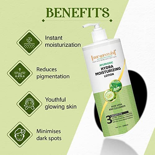 Aryanveda Hydra Moisturizing Body Lotion For Dry Skin With Aloe Vera & Cucumber For Men & Women 1000 Ml