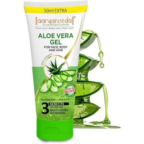 Aryanveda Aloevera Gel For Face & Body Reduce Acne Scars, Improves Skin Complexion, Hyderates & Soothes Skin - 150Ml