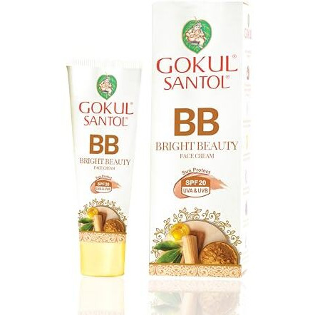 Gokul Santol Pure Sandalwood Bb Cream - Brightening Beauty Cream With Uv Protection | 25G (Pack Of 3) | Moisturizing & Blemish-Free Coverage