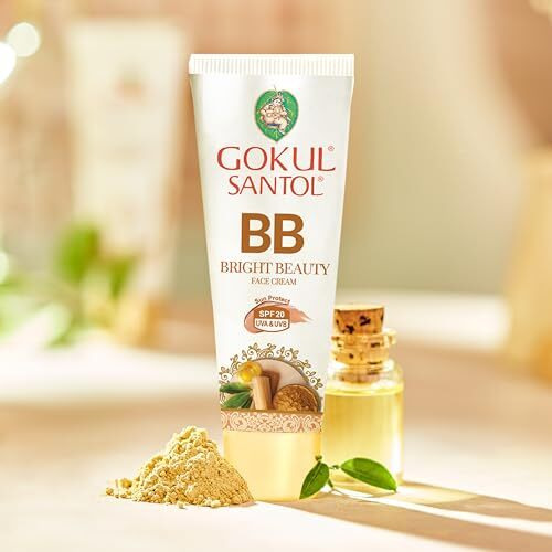Gokul Santol Pure Sandalwood Bb Cream - Brightening Beauty Cream With Uv Protection | 25G (Pack Of 3) | Moisturizing & Blemish-Free Coverage