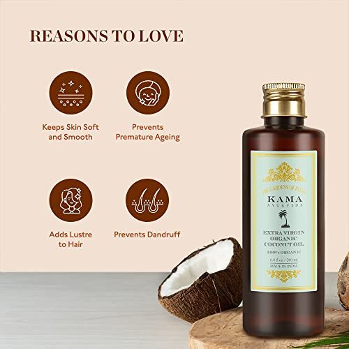 Kama Ayurveda Extra Virgin Organic Coconut Oil - 50Ml