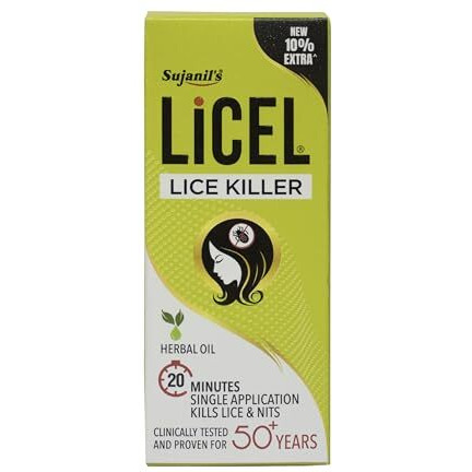 Licel Lice & Nits Killer Oil | Herbal Lice Killer Oil | Kills Lice, Eggs And Nits Naturally | Proven And Tested For 5 Decades Pack Of 3 (55 Ml)