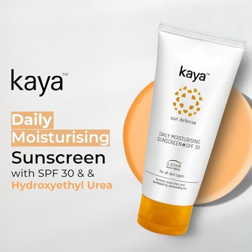 Kaya Clinic Daily Moisturizing Sunscreen Spf 30, 5 Star Boots Rating, Hydrates Skin, All Skin Types 75Ml Cream