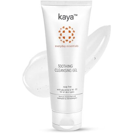 Kaya Soothing Face Cleanser | Gentle, Hydrating Daily Cleanser For Sensitive & Oily Skin | Dermatologist Developed | 22 Years Expertise | Mild, Soap-Free Formula | 100Ml