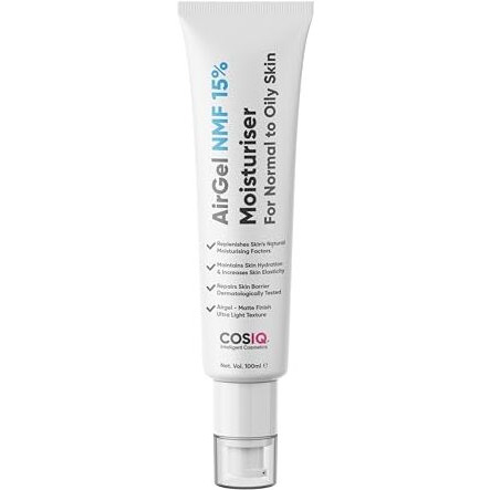 Cos-Iq Airgel Nmf 15% Face Moisturizer For Oily To Normal Skin | Fast Absorbing Lightweight For Women & Men | 100Ml