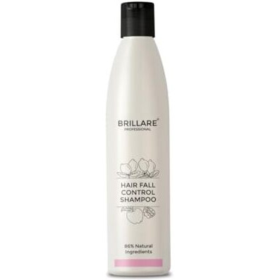 Brillare Professional Hair Fall Control Shampoo, Natural Anti Hair Fall & Hair Growth Shampoo With Soyabean & Vital Plant Extracts For Better Hair Holding, 300 Ml