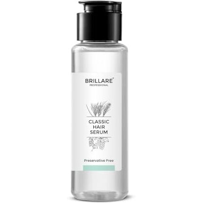 Brillare Professional Classic Hair Serum For Dry Frizzy Hair Women, Enriched With Wheat Germ & Grape Seed Oil, For Smooth, Shiny & Tangle Free Hair, 70 Ml