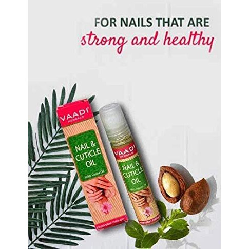 Vaadi Herbals Nail And Cuticle Oil With Jojoba Oil, 10Ml