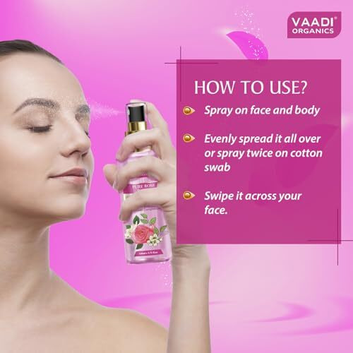 Rose Water - 100% Natural & Pure (110 Ml)