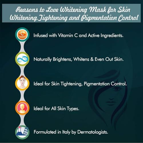 O3+ Brightening Mask For Skin Brightening, Tightening And Pigmentation Control - Infused With Natural Lavender And Cucumber Botanical Extracts (50G)