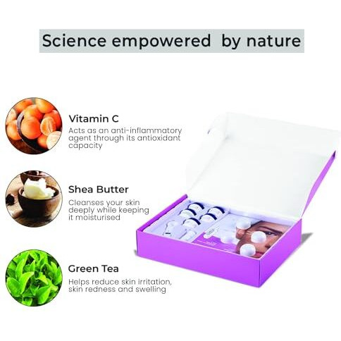 O3+ Power Brightening Facial Kit For Radiant & Glowing Skin With Green Tea & Niacinamide - Ideal For All Skin Types, Suitable For Men & Women (123Gm+40Ml)