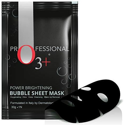 O3+ Power Brightening Bubble Sheet Mask For Deep Cleansing And Glowing Skin (30Gm,Pack Of 1)