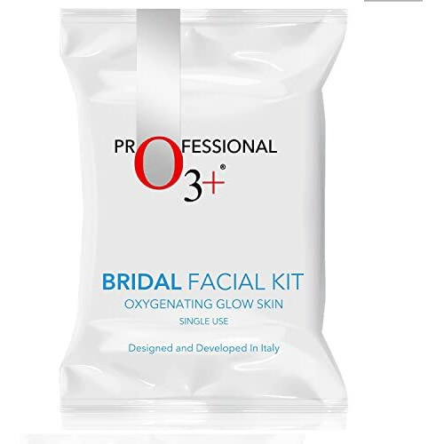O3+ Bridal Facial Oxygenating Glow Skin Kit For Deep Cleansing, Bright & Radiant Complexion With Hyaluronic Acid | For Oily & Acne Prone Skin (42G+50Ml)