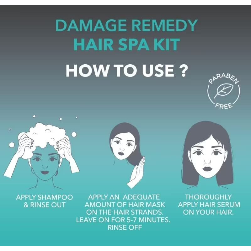 O3+ Hair Spa Kit Infused With Argan Oil, Rosemary & Oats For Fall Control, Deep Nourishing & Repairing | Shampoo | Hair Mask | Hair Serum | 30G + 30Ml
