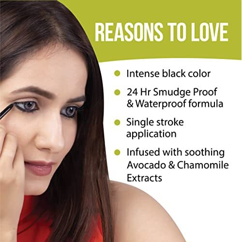 Iba All Day Kohl Kajal Jet Black 0.30G | 24 Hr Long Stay | Smudge Proof & Waterproof Eye Makeup | Enriched With Avocado Extracts & Vitamin E | Halal Certified & Vegan Makeup