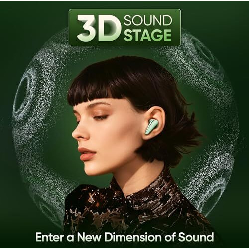 Mivi Duopods I7 Earbuds - Step Into The 3Rd Dimension Of Sound With 3D Soundstage, High Fidelity Drivers, Advanced Audio Codec For Lossless Audio, Etc.