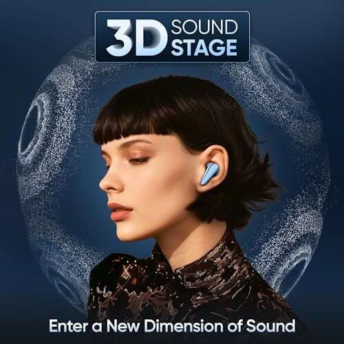 Mivi Duopods I7 In Ear Ear Buds Wireless -The 3Rd Dimension Of Sound With 3D Soundstage, High Fidelity Drivers, Advanced Audio Codec For Lossless Audio Earbuds, Made In India