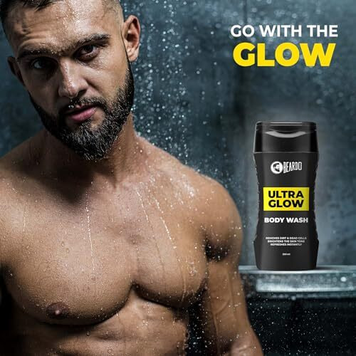 Beardo Ultraglow Body Wash For Men, 200Ml | Moisturizes & Hydrates The Skin | Contains Mulberry & Bearberry Extracts For Deep Cleansing & Nourishment | Soft & Smooth Skin