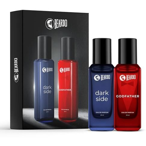 Beardo Darkside & Godfather Perfume For Men, 20Ml X 2 | Godfather Edp With Aromatic, Spicy Perfume For Men Long Lasting Perfume For Date Night Fragrance | Fresh, Woody Premium Darkside Fragrance | Ideal Gift For Men | Christmas Gift For Men | Gift For Men