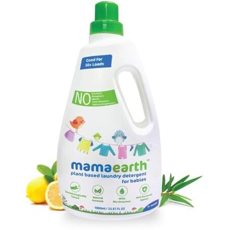 Mamaearth's Plant Based Baby Laundry Liquid Detergent, With Bio-Enzymes And Neem Extracts, 1000Ml