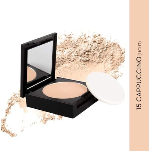 Sugar Cosmetics Dream Cover Matte Compact Powder With Spf 15 & Vitamin E | Pressed Setting Powder | Blurs Pores | 6Gm - 15 Cappuccino