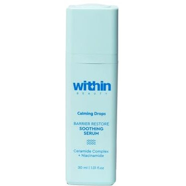 Within Beauty Calming Drops Barrier Build Soothing Serum For All Skin Types | Quick Absorbing | Infused With Ceramides & Hyaluronic Acid | 30Ml