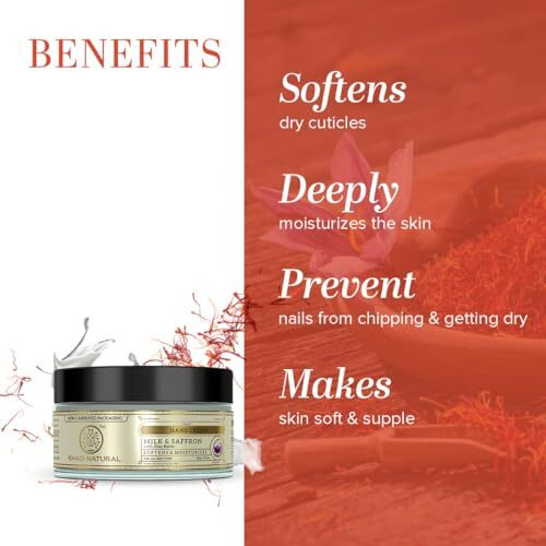 Khadi Natural Milk & Saffron Hand Cream 100Gm