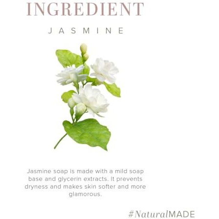 Khadi Natural Natural Jasmine Soap |Herbal Bathing Soap For Healthy Skin|Natural Soap With Essential Oils|Stress-Relieving Properties| Suitable For All Skin Types | (Pack Of 5) (5X125 G) (625 G)