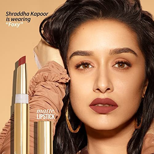 Myglamm Ultimatte Long Stay Matte Lipstick - Cougar (Pink) | Long Lasting Lipsticks For Women With 12Hr Stay | Transfer Proof | Rich Colour | Moisturising, Lightweight Formula | 1.3G