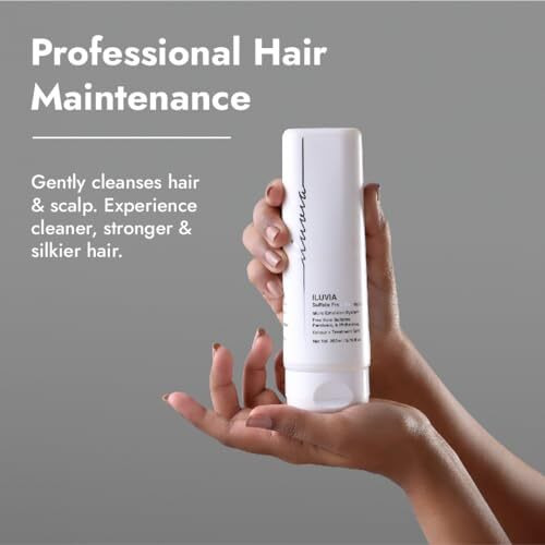Iluvia Professional Sulphate Free Shampoo (Unique Micro Emulsion Formula Prevents Frizz, Breakage, Dryness For Stronger Hair) - 200Ml